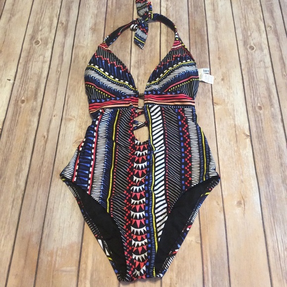 Bar III XS Maillot Vessi Tribal Print Monokini - Picture 3 of 12